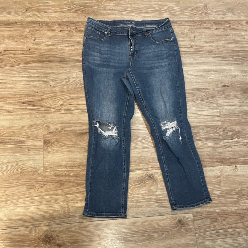 Maurices - Mid Rise Distressed Jeans